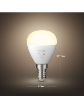 Bombilla inteligente Hue LED Esférica E14 5.7w 2700k - Philips