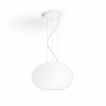 Lámpara colgante inteligente LED en Cristal, Philips Hue Bluetooth Flourish, luz blanca y de colores
