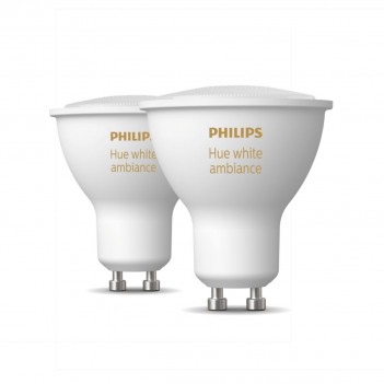 Kit de bombillas led inteligente philips hue + bridge - casquillo