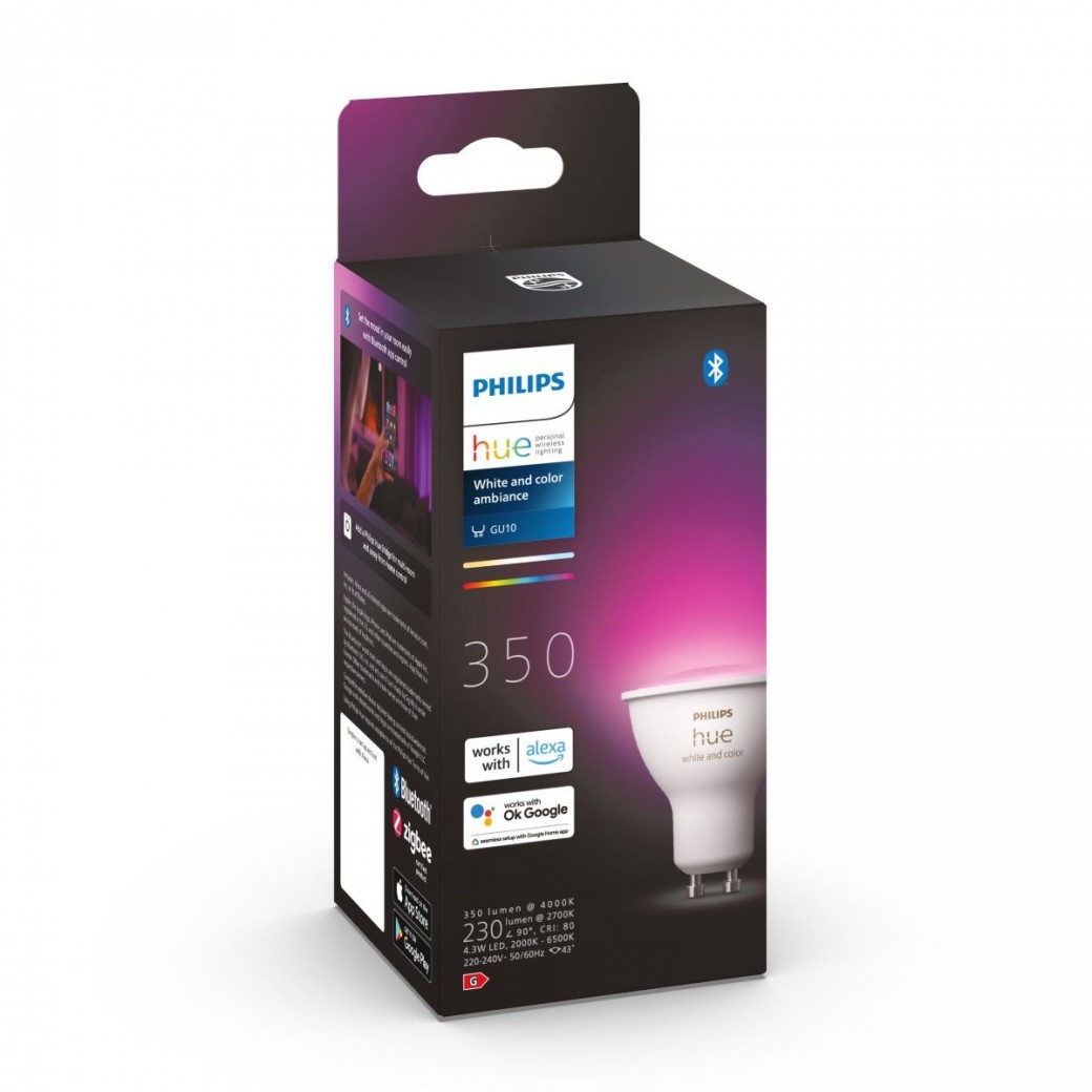 Philips Hue White and color ambiance Bombilla individual de casquil